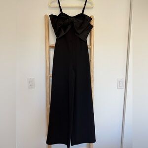 Black Jumpsuit with Bow Detail